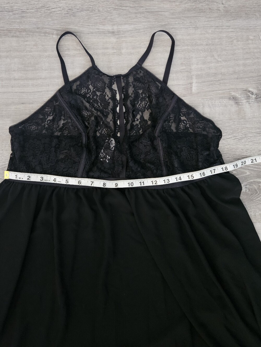 Torrid Curve Black Floral Lace Babydoll Halter Flowy Mesh Top Whimsigoth 2X Plus - Picture 4 of 14